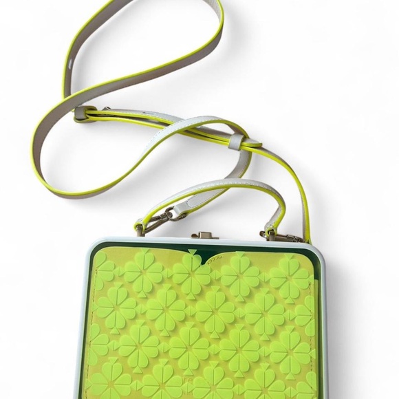 Kate Spade Lime Green Floral Crossbody Bag - Picture 1 of 5